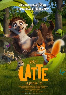 Kirpi Latte ve Büyülü Taş poster