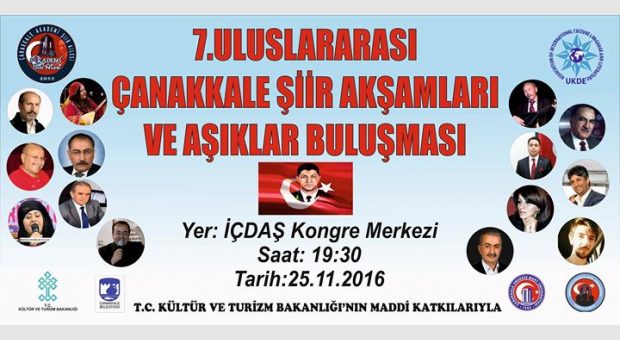 7. Çanakkale Şiir Akşamları ve Aşıklar Buluşması