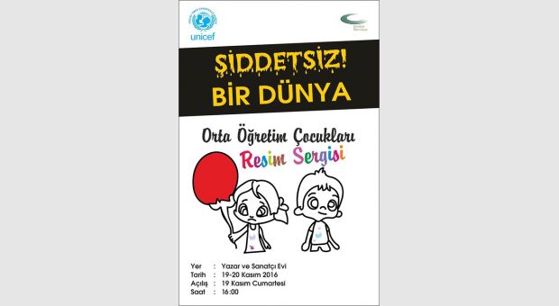 Şiddetsiz Bir Dünya Orta Öğretim Çocukları Resim Sergisi