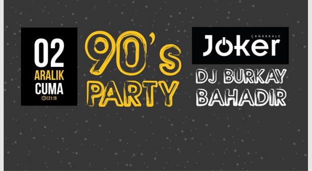90's Party @jkrbar | 25 Kasım Cuma