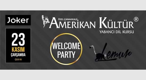 Amerikan Kültür Welcome Party @jkrbar | 23 Kasım Çarşamba
