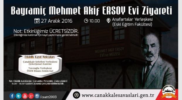 Bayramiç Mehmet Âkif ERSOY Evi Ziyareti