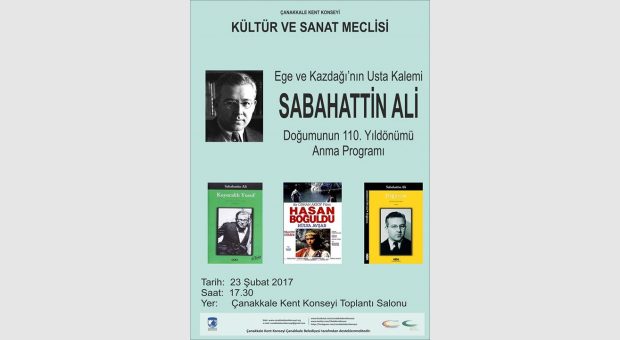Sabahattin Ali / Doğumunun 110. yılı anma programı