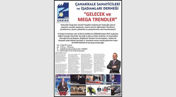 Çasiad ile Gündem Toplantısı 'Gelecek ve Mega Trendler'