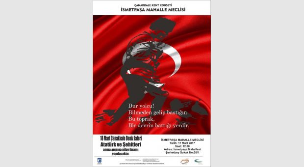 18 Mart Çanakkale Deniz Zaferi Atatürk ve Şehitler anısına
