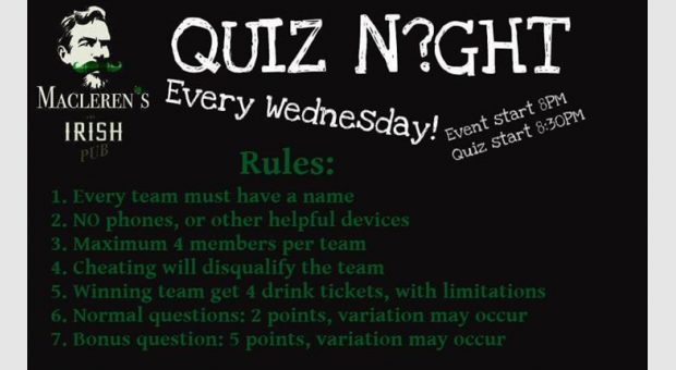 Quiz Night (read description)