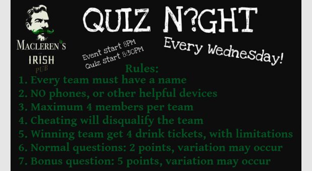 Quiz Night (read description)