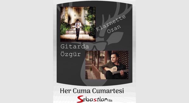 Gitarda Özgür Klarnette Ozan Ritimde Hakan Her Çarşamba Cuma Cumartesi sizlerle 