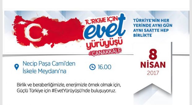 Türkiye İçin Evet Yürüyüşü - Çanakkale