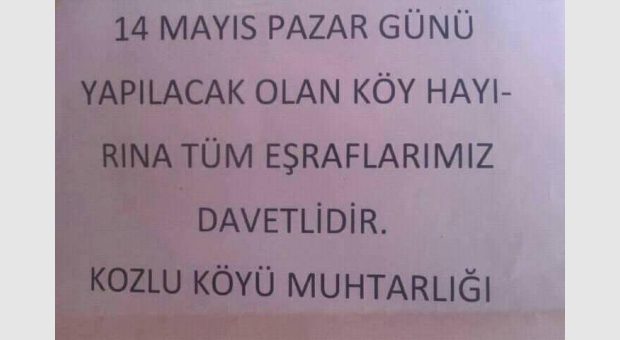 Kozlu Köyü Köy Hayırı 