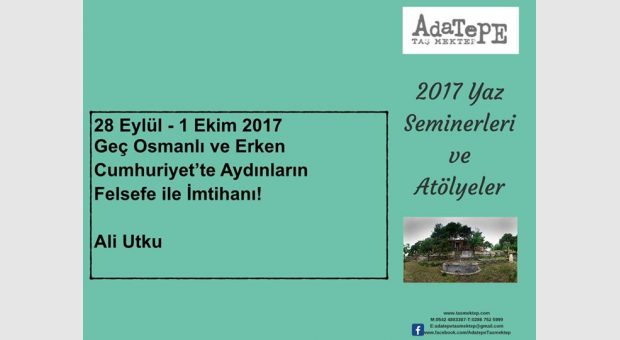 Geç Osmanlı ve Erken Cumhuriyet'te Aydınların Felsefe ile İmtiha