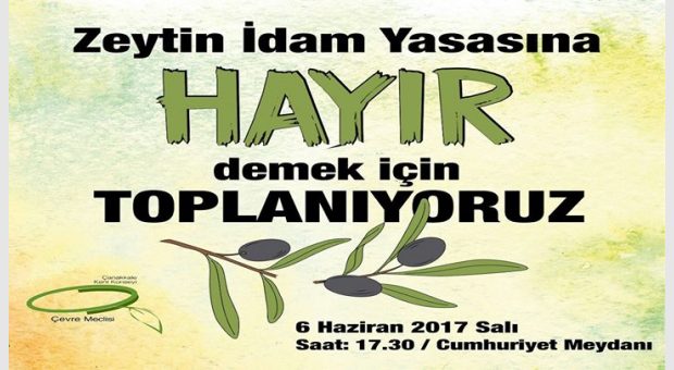 Zeytin Idam Yasasina Hayır Demek İçin Toplanıyoruz