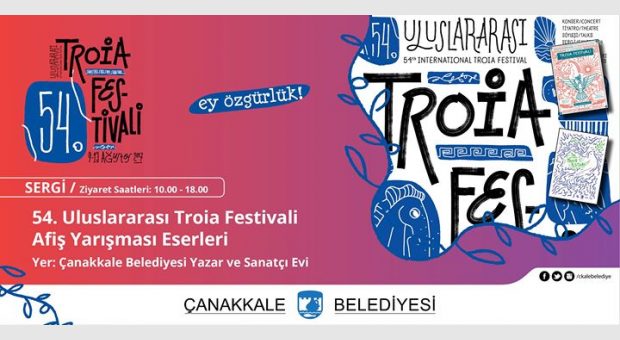54. Uluslararası Troia Festivali Afiş Yarışması Eserleri
