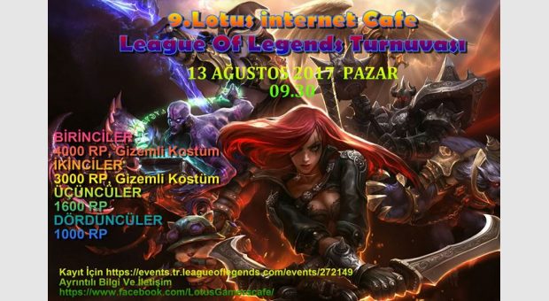 9.Lotus İnternet Cafe League Of Legends Turnuvası