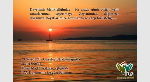 İda Dayanışma ile gün batımına