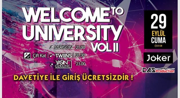 Welcome to University Vol II @jkrbar