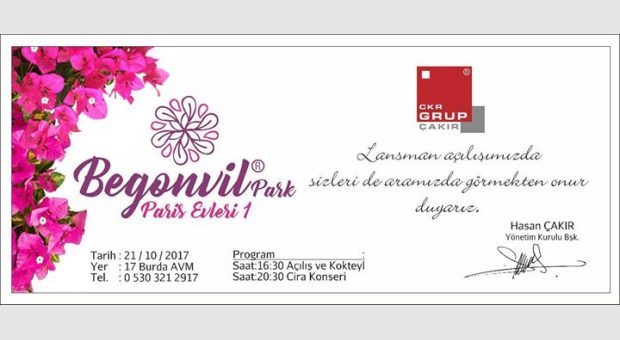 Begonvil Paris Evleri-1 Lansman Açılışı