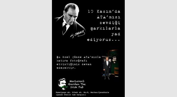 10 Kasım'da ATA'mızı birlikte yad ediyoruz