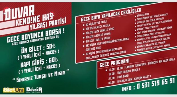 Duvar Kendine Has Yılbaşı Partisi