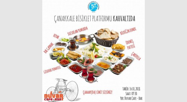 Çanakkale Bisiklet Platformu Kahvaltıda