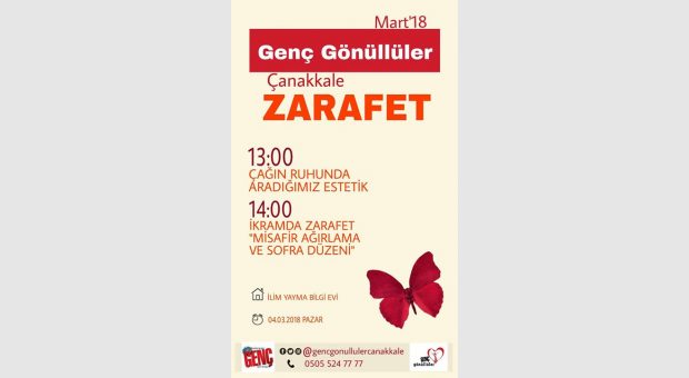 Genç Gönüllüler Zarafet Temalı Konuşmalar