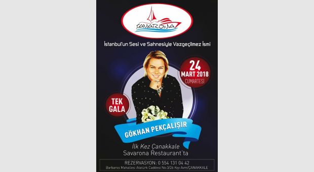 Savarona Sahnesinde Gökhan PEKÇALIŞIR ile Kutsal Cumartesi Tek Gala