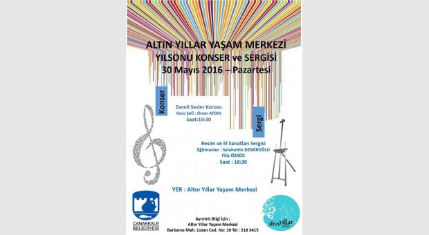 Altın Yıllar Yaşam Merkezi Sene Sonu Konseri ve Sergisi