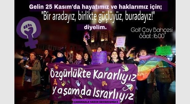 25 Kasım da KADINLAR Yürüyor...