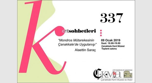 Alaettin Saraç: Mondros Mütarekesinin Çanakkale'de Uygulanışı