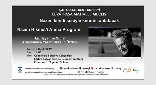 Nazım Hikmet’i anma programı