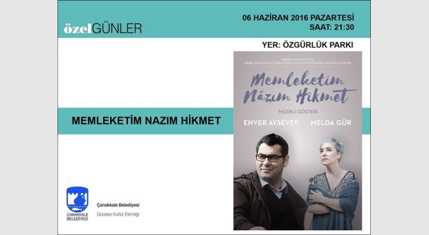 Müzikli Gösteri – Memleketim Nazım Hikmet