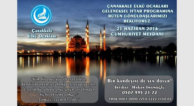 Çanakkale Ülkü Ocakları İftar Programı