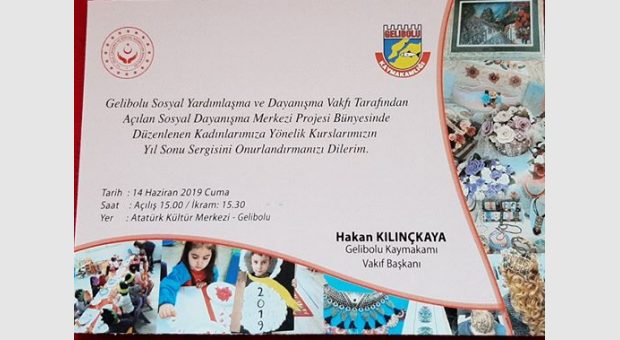 Sosyal Dayanışma Merkezi (SODAM) Yıl Sonu Sergisi