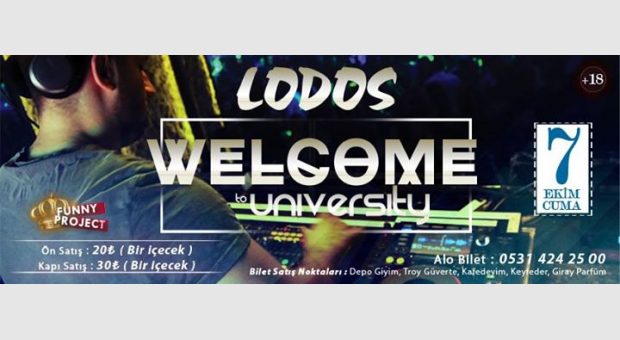 Welcome to University Party / 7 Ekim Cuma / Lodos Bar