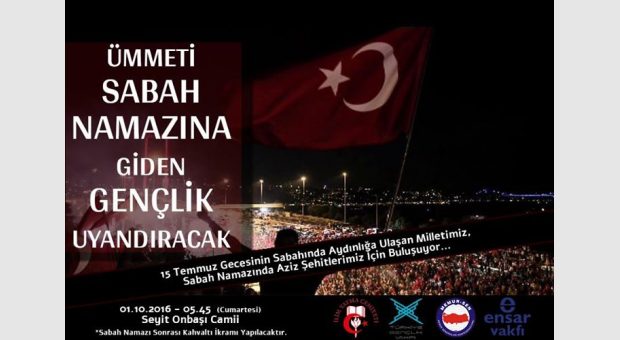TÜGVA, Memur Sen, Ensar Vakfi, İlim Yayma Cemiyeti Sabah Namazı