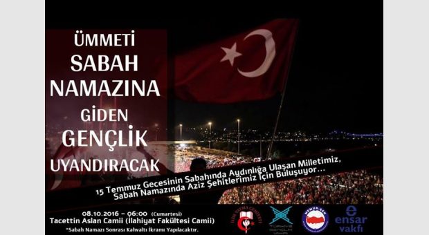TÜGVA, Memur Sen, Ensar Vakfi, İlim Yayma Cemiyeti Sabah Namazı