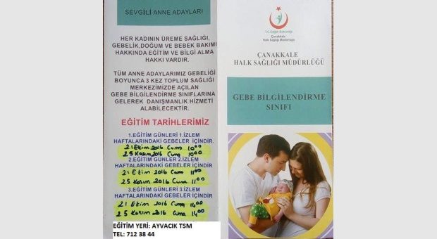 Gebe Bilgilendirme Sinifi Eğitimi